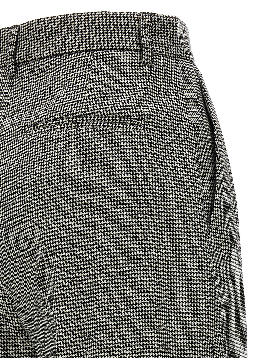 Bicolor Elastane Casual Pants
