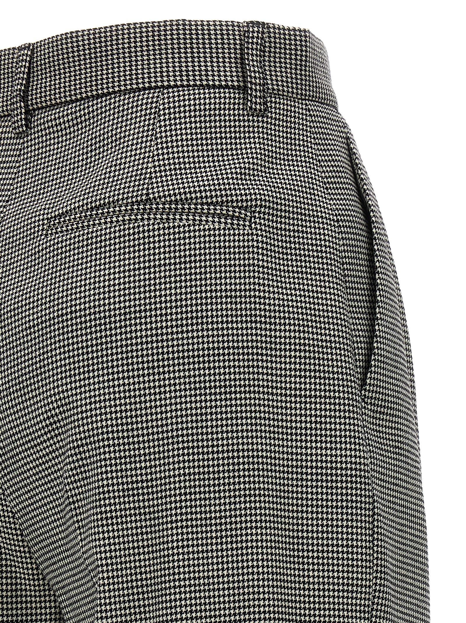 Bicolor Elastane Casual Pants
