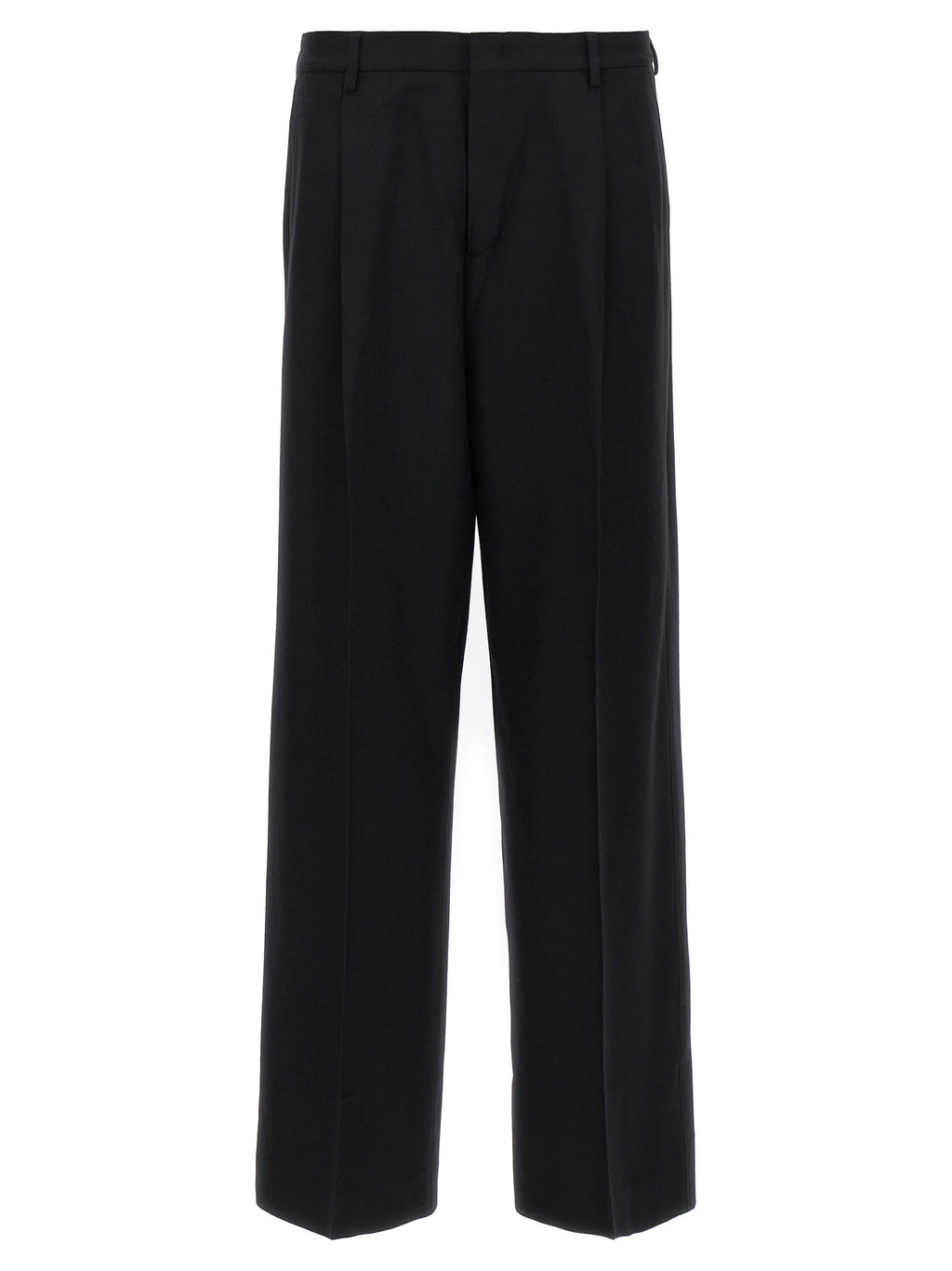 Black Virgin Wool Dress Pants