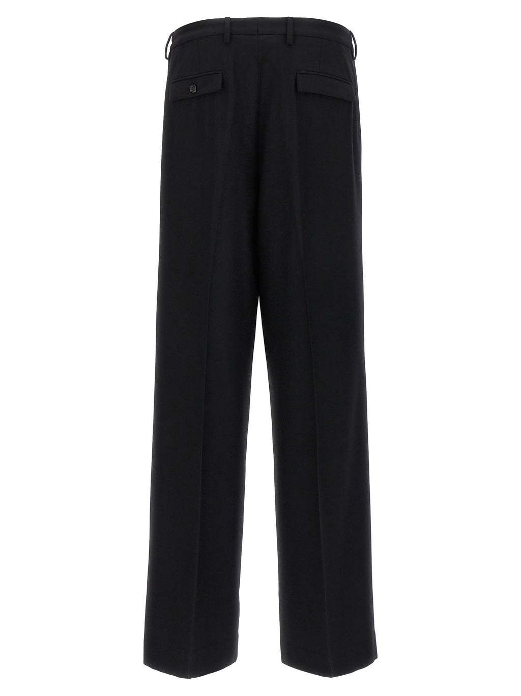 Black Virgin Wool Dress Pants