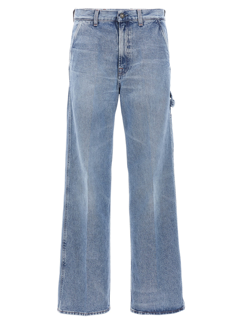 Blue Cotton Relaxed Fit Jeans