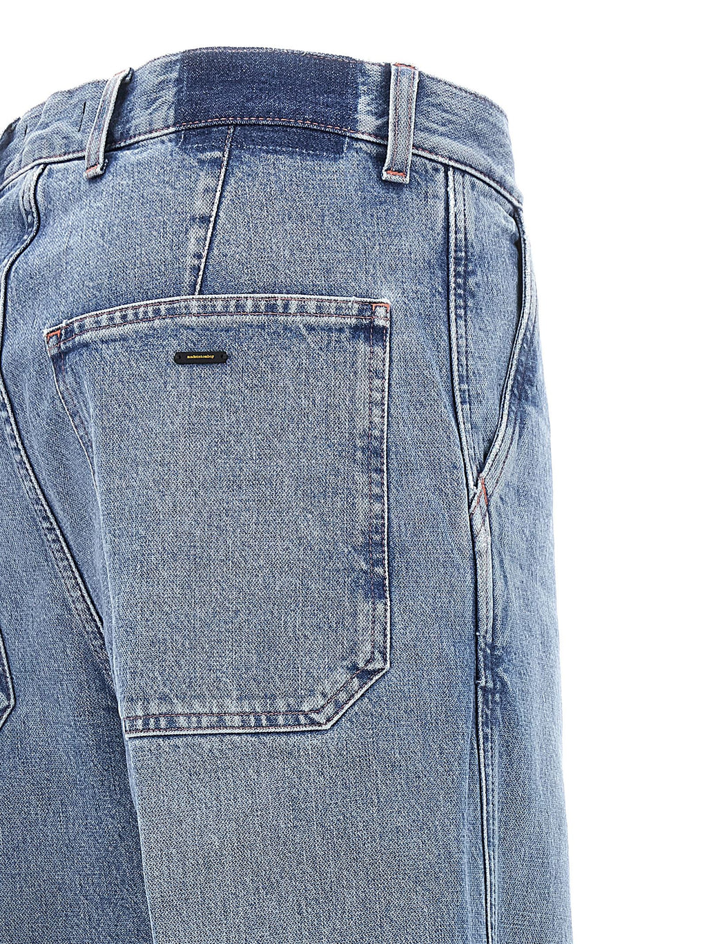 Blue Cotton Relaxed Fit Jeans