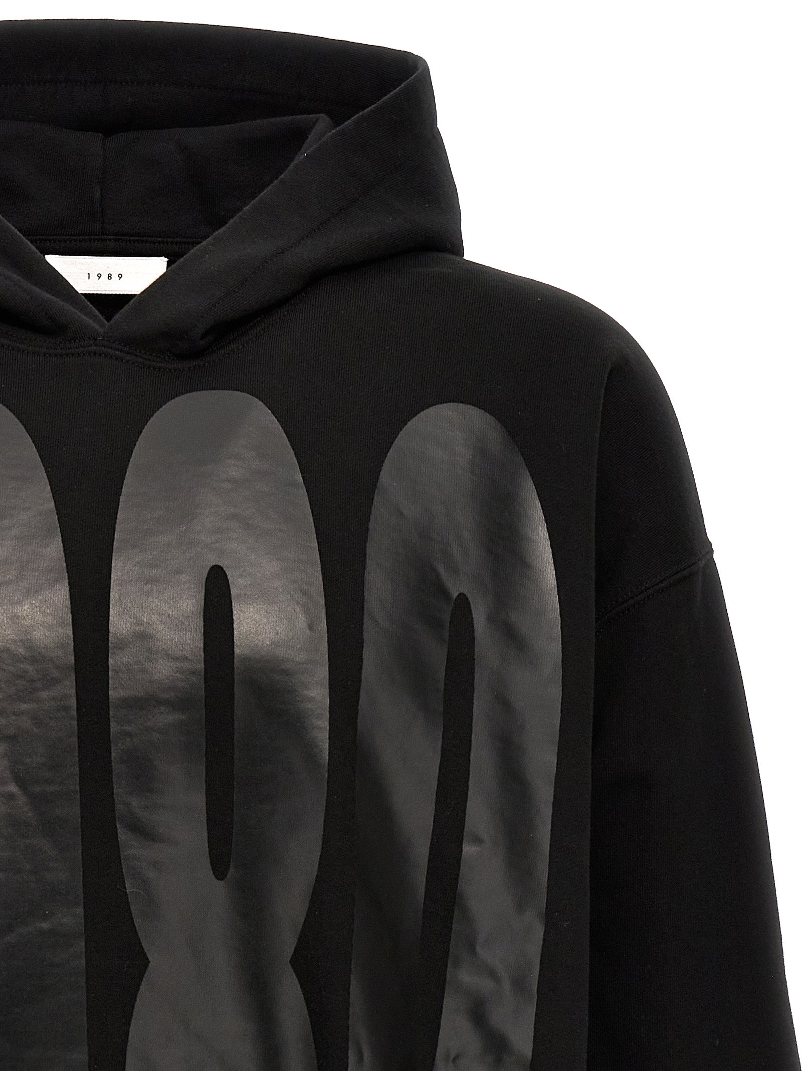 Black Cotton Sweatshirt
