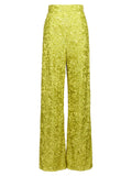 Bicolor Polyamide Flared Pants