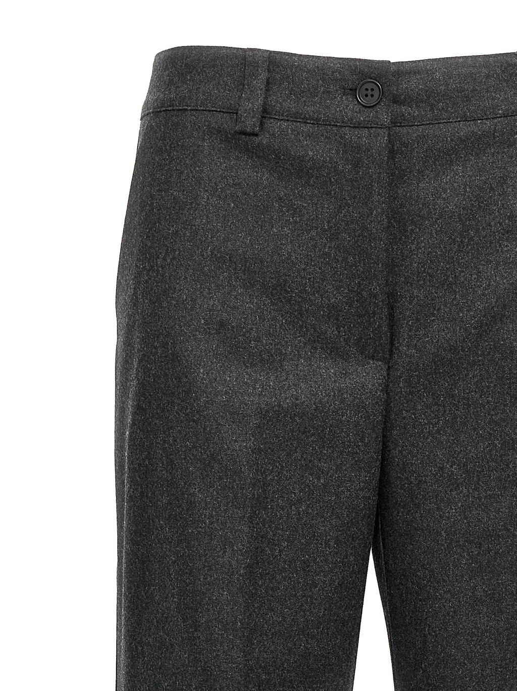 Gray Virgin Wool Cargo Pants