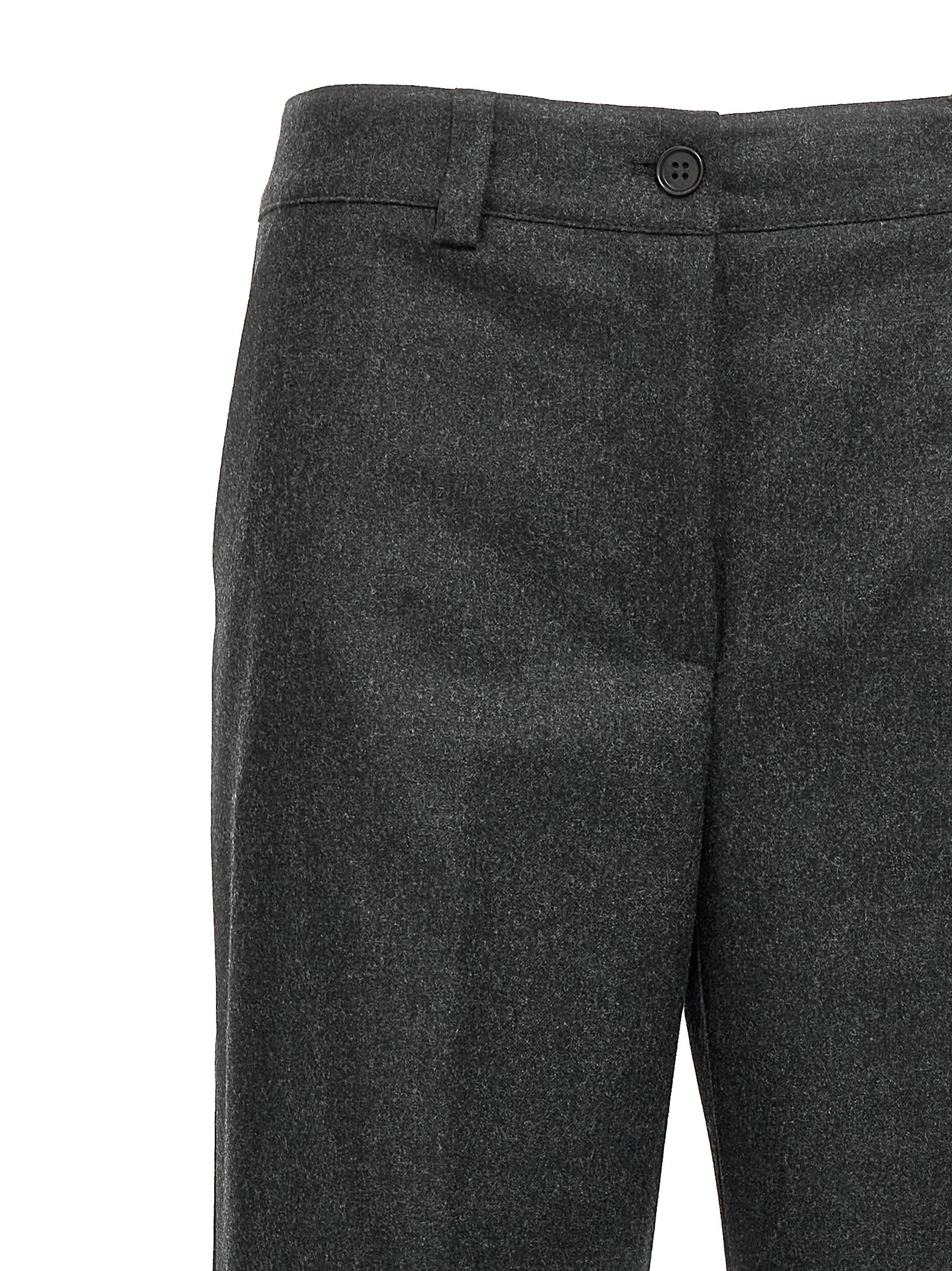 Gray Virgin Wool Cargo Pants