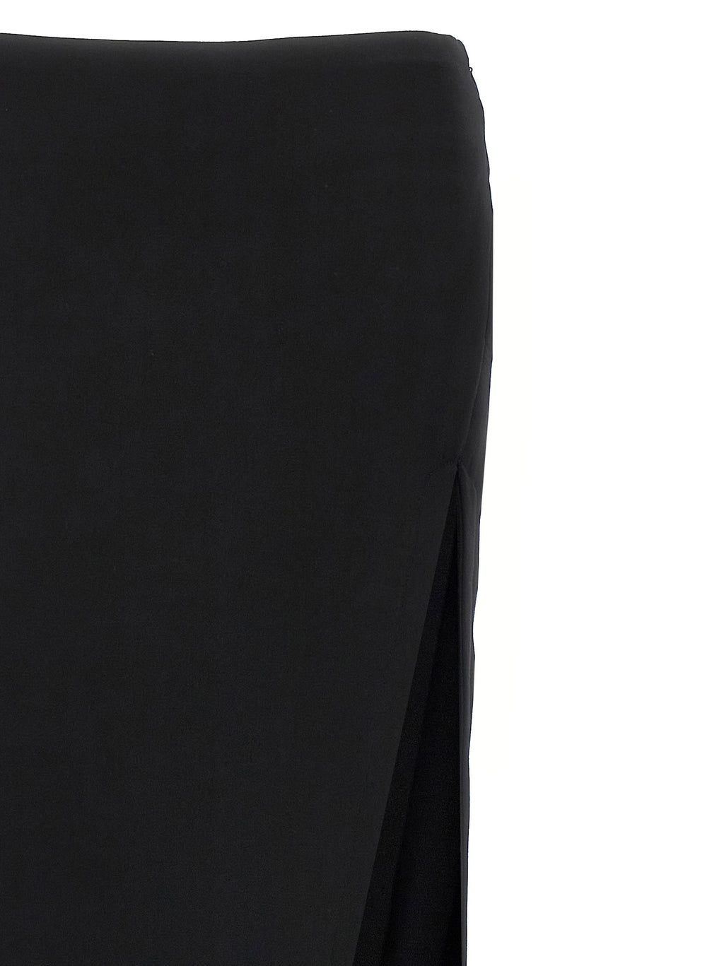 Black Lamb Leather Mini Skirt