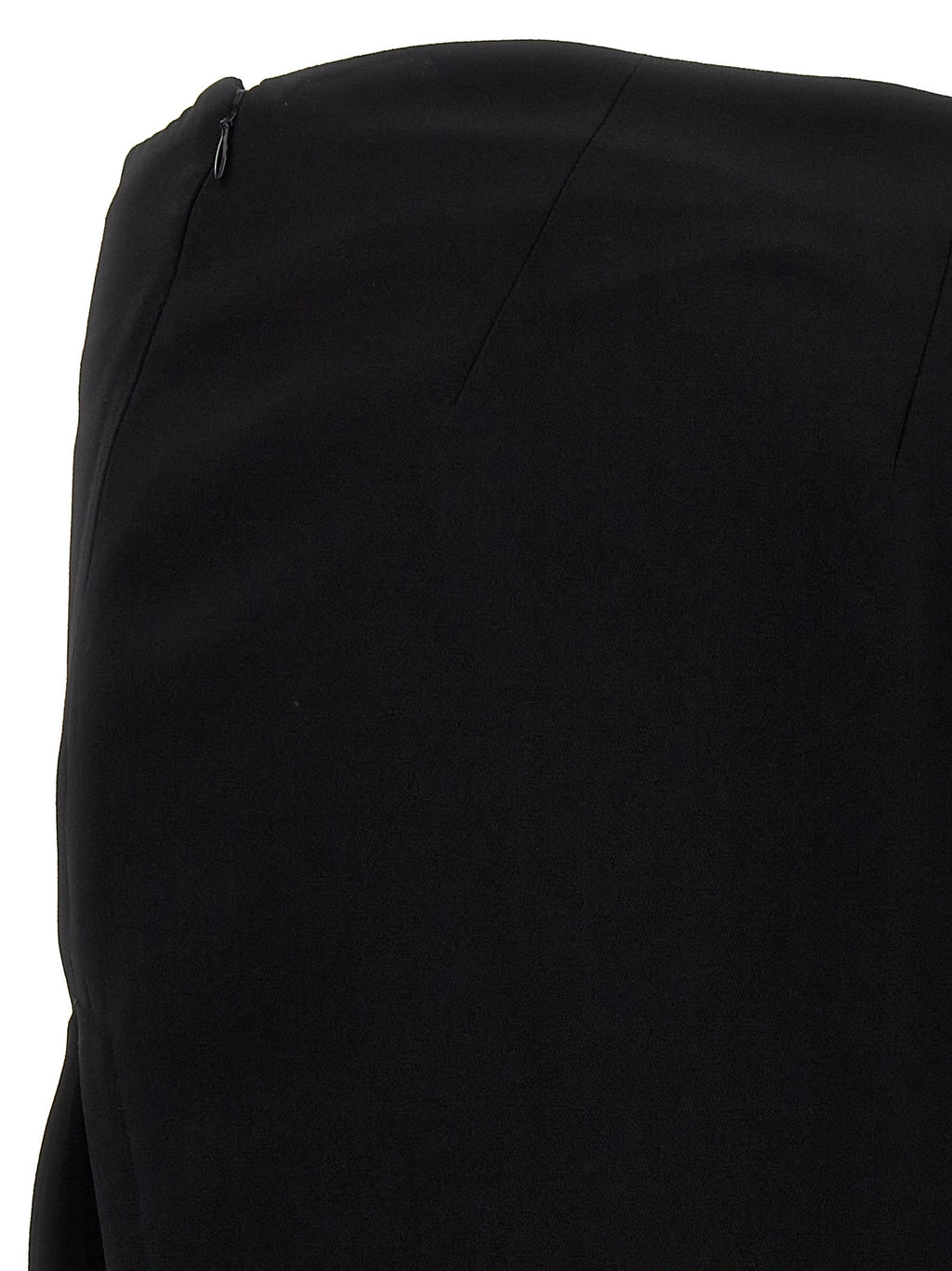 Black Lamb Leather Mini Skirt