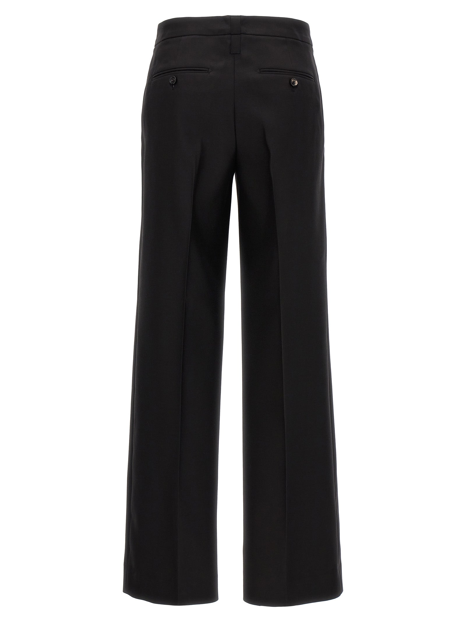 Black Virgin Wool Dress Pants