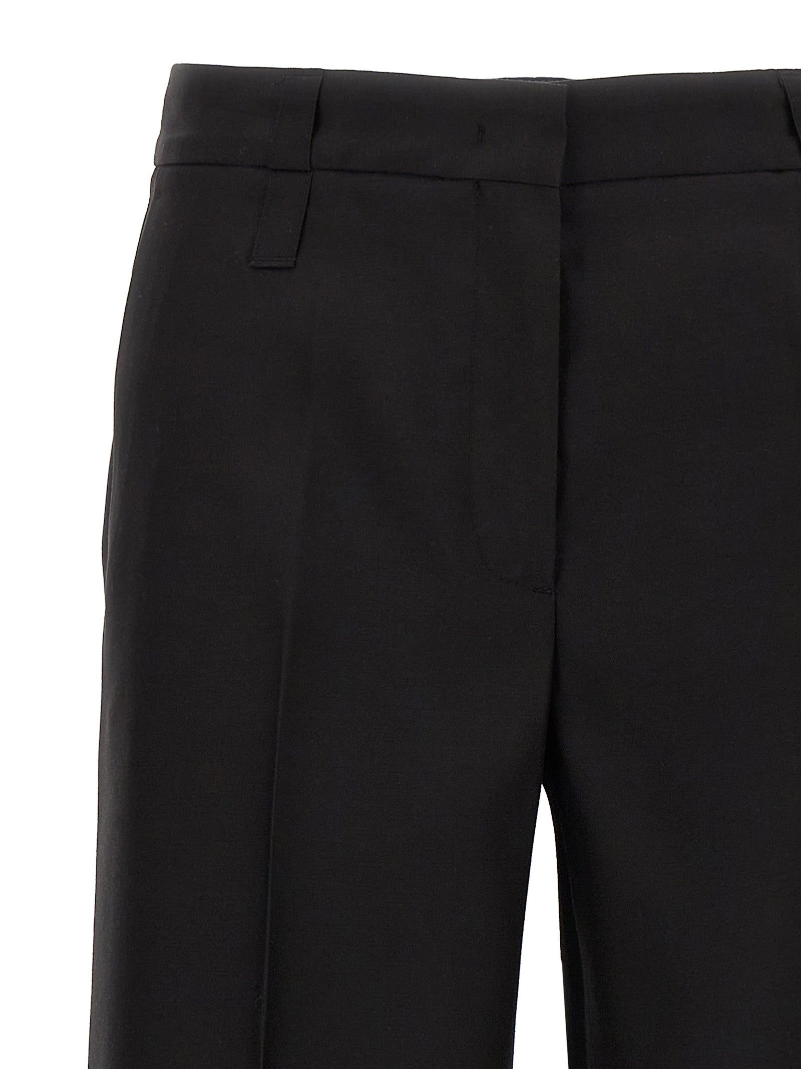 Black Virgin Wool Dress Pants