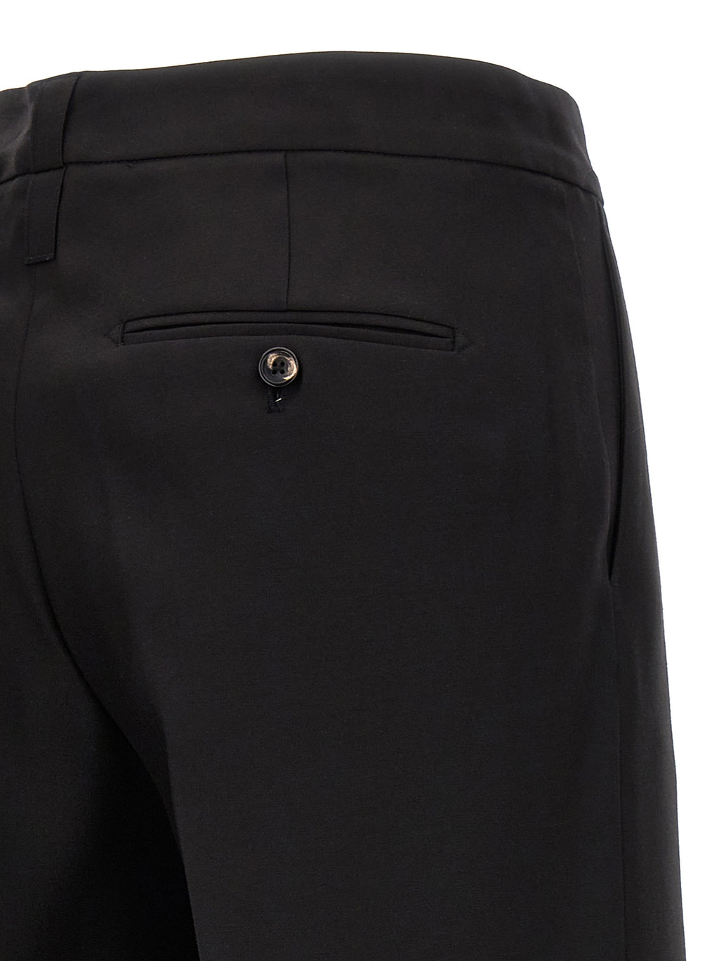 Black Virgin Wool Dress Pants