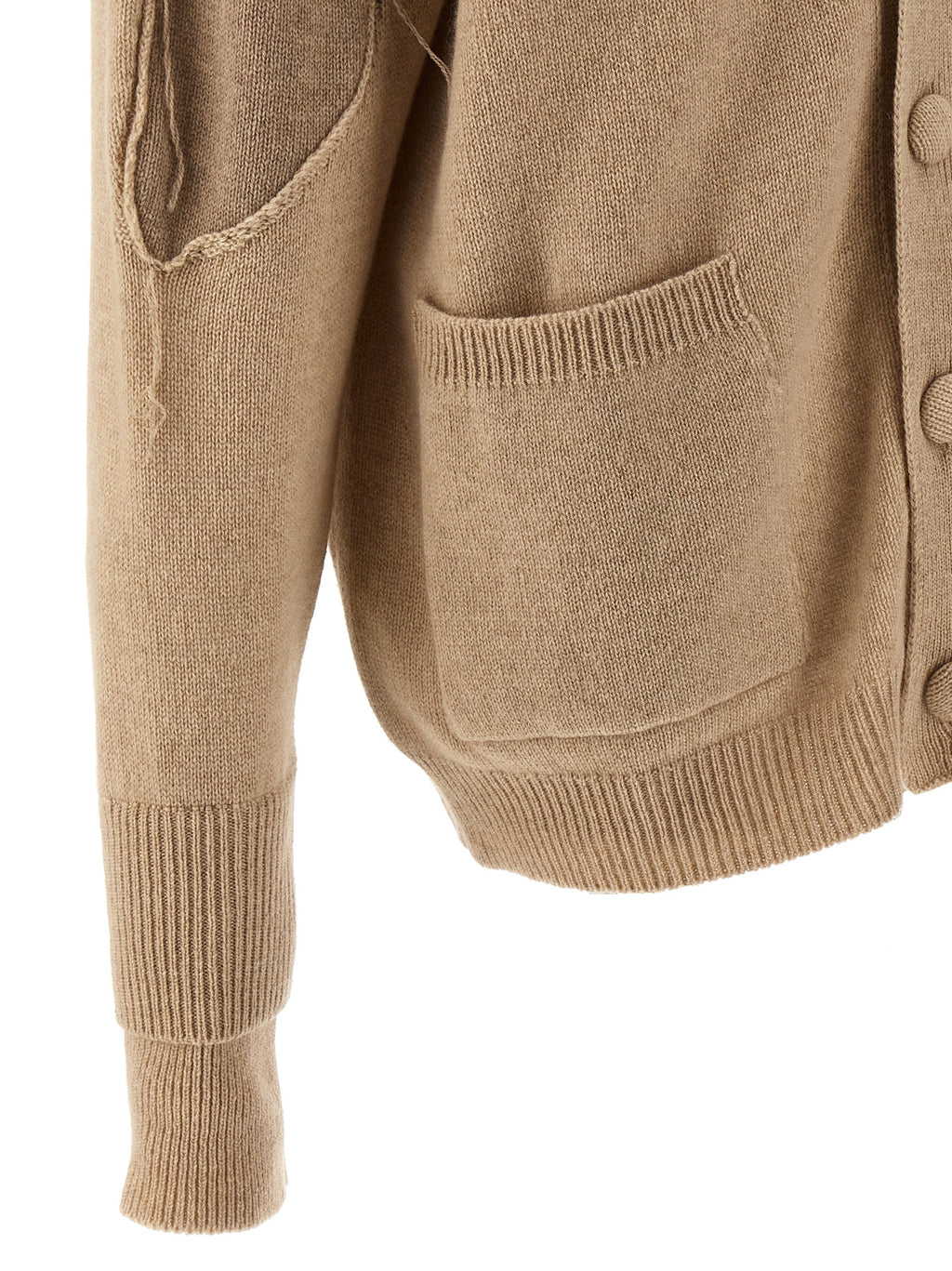 Beige Cashmere Cardigan