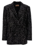 Black Polyester Blazer