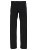 Black Cotton Casual Pants