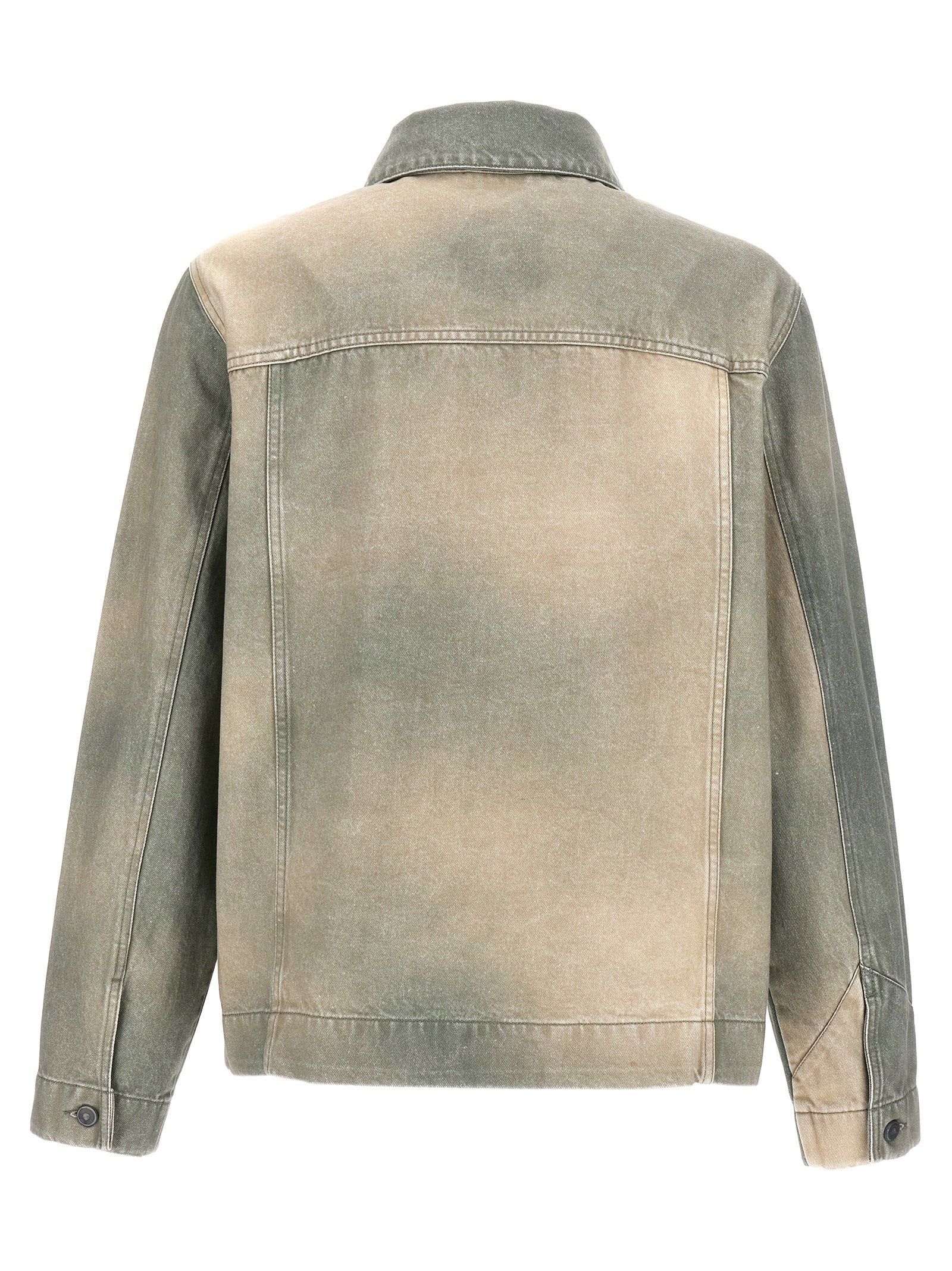 Bicolor Cotton Denim Jacket