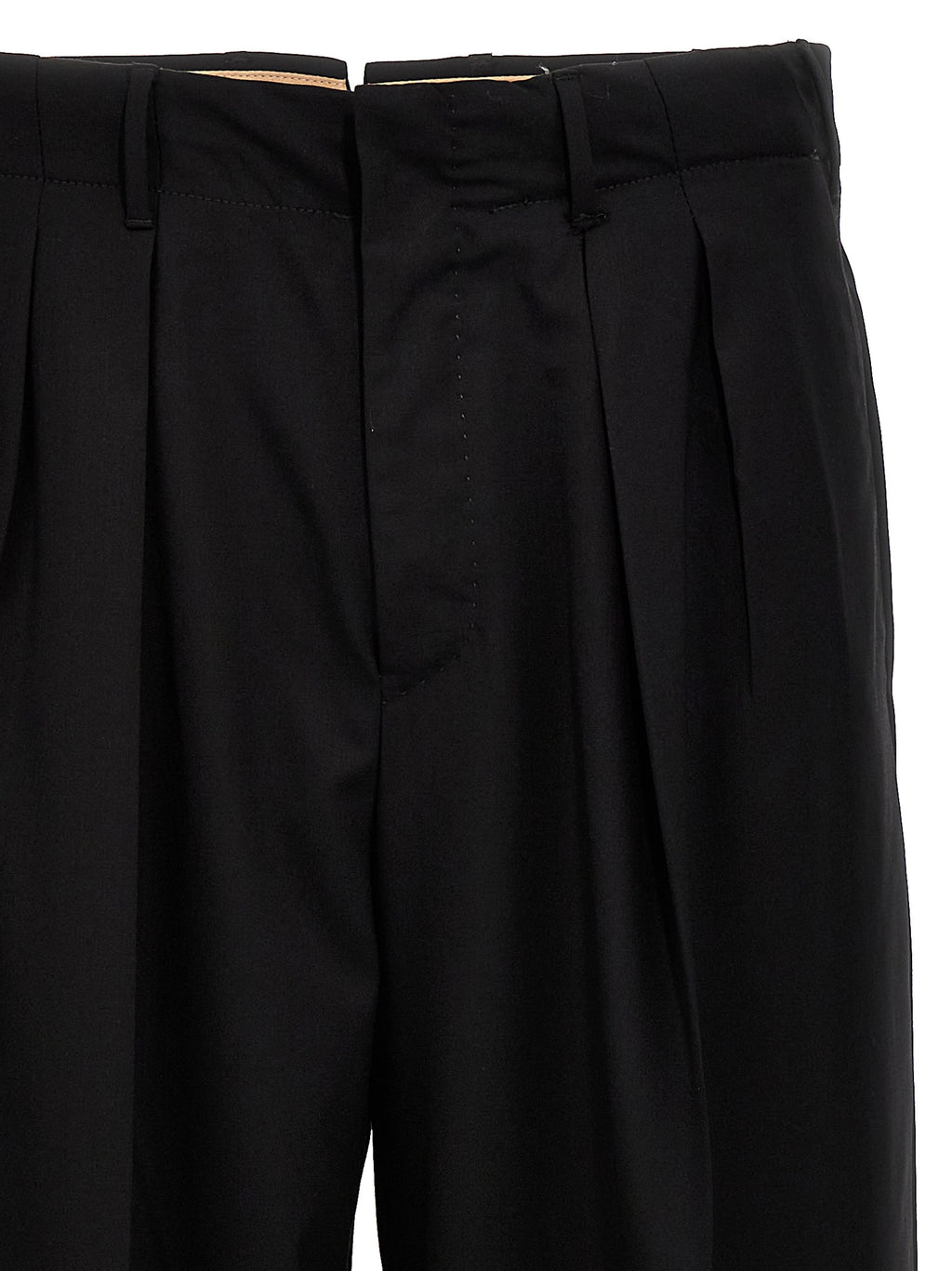 Black Virgin Wool Dress Pants