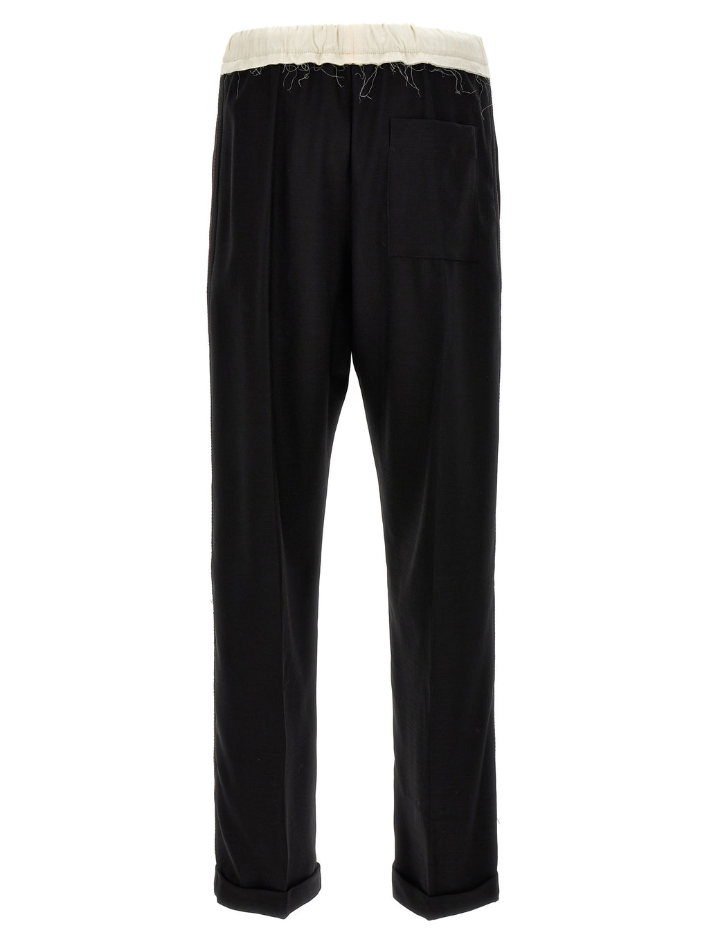 Bicolor Wool Casual Pants