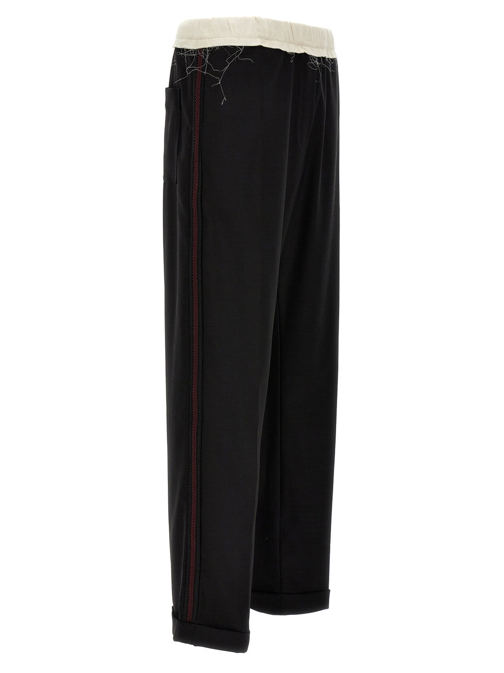 Bicolor Wool Casual Pants