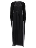 Black Silk Long Dress