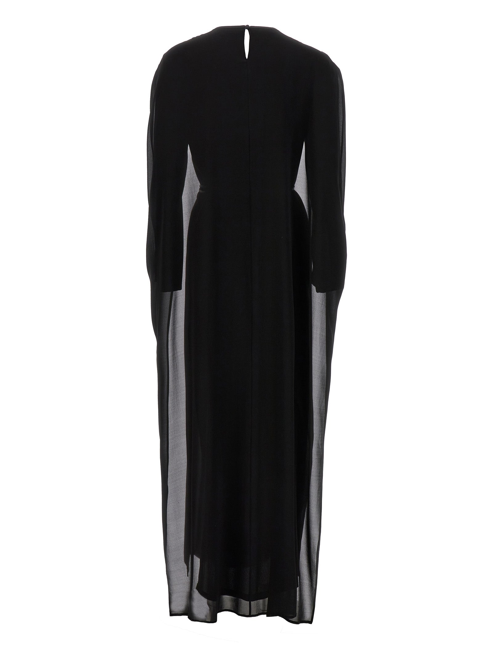 Black Silk Long Dress