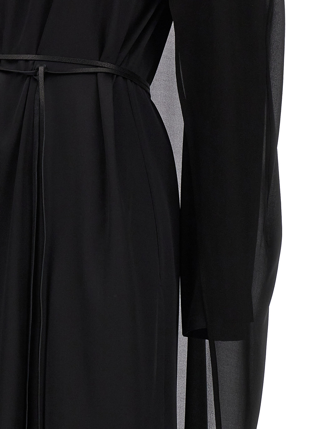 Black Silk Long Dress