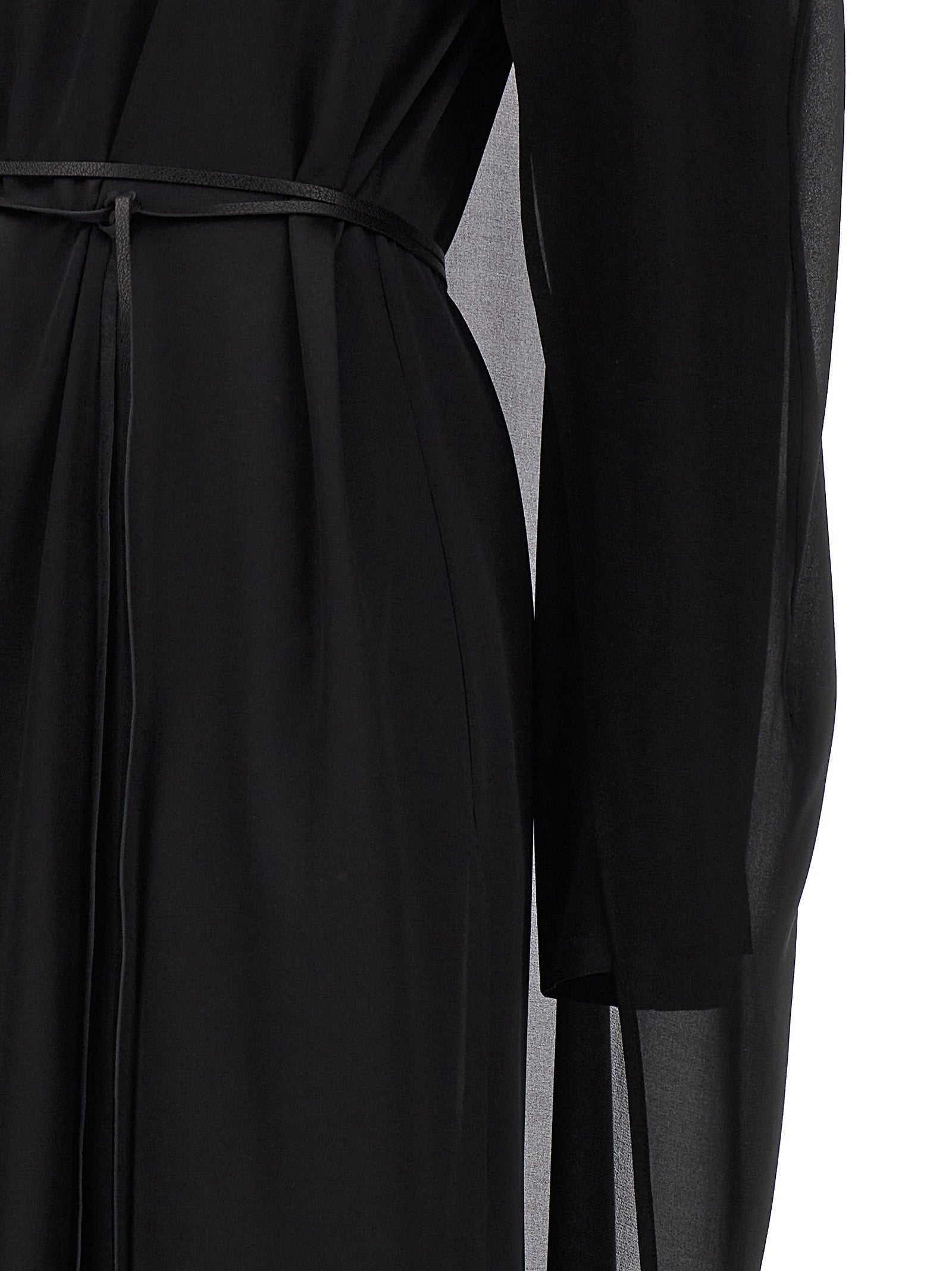 Black Silk Long Dress