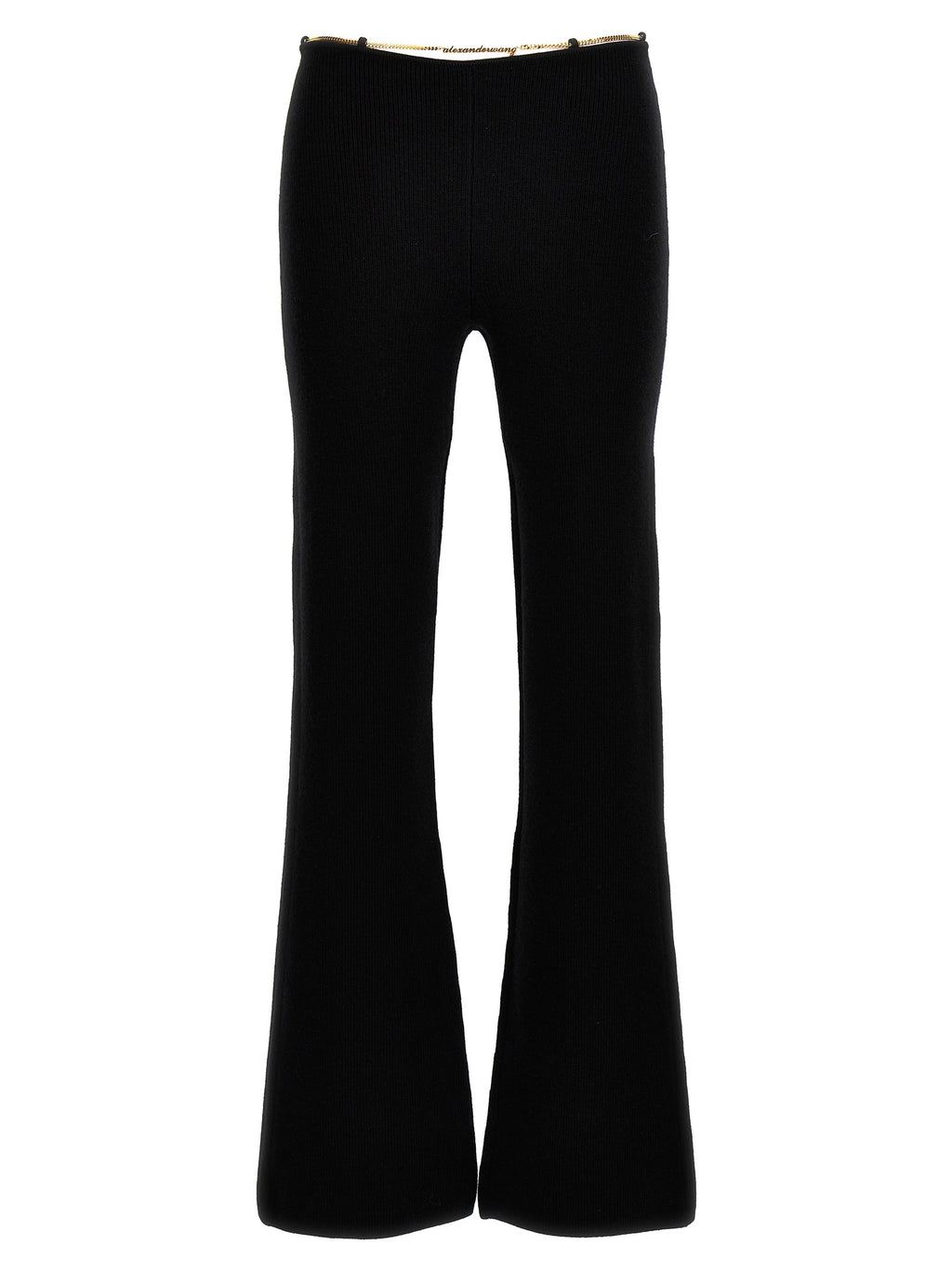 Black Wool Casual Pants