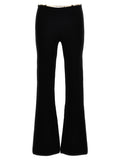Black Wool Casual Pants