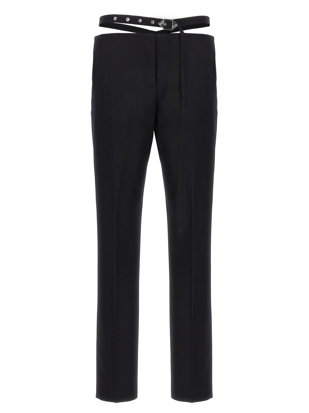 Black Virgin Wool Dress Pants