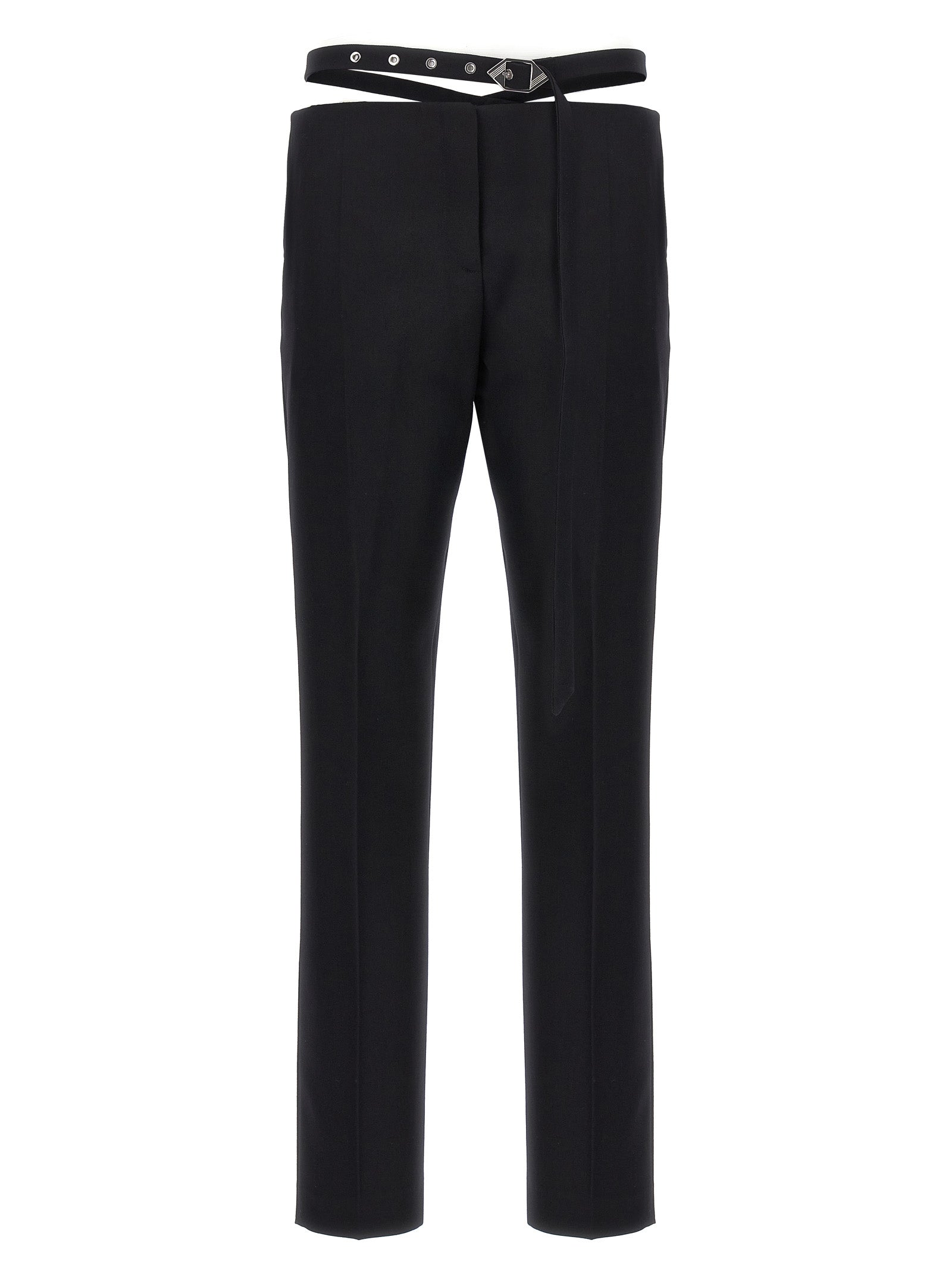 Black Virgin Wool Dress Pants