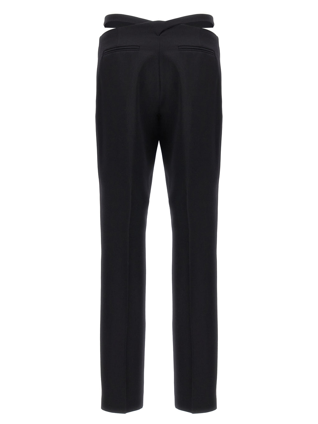 Black Virgin Wool Dress Pants