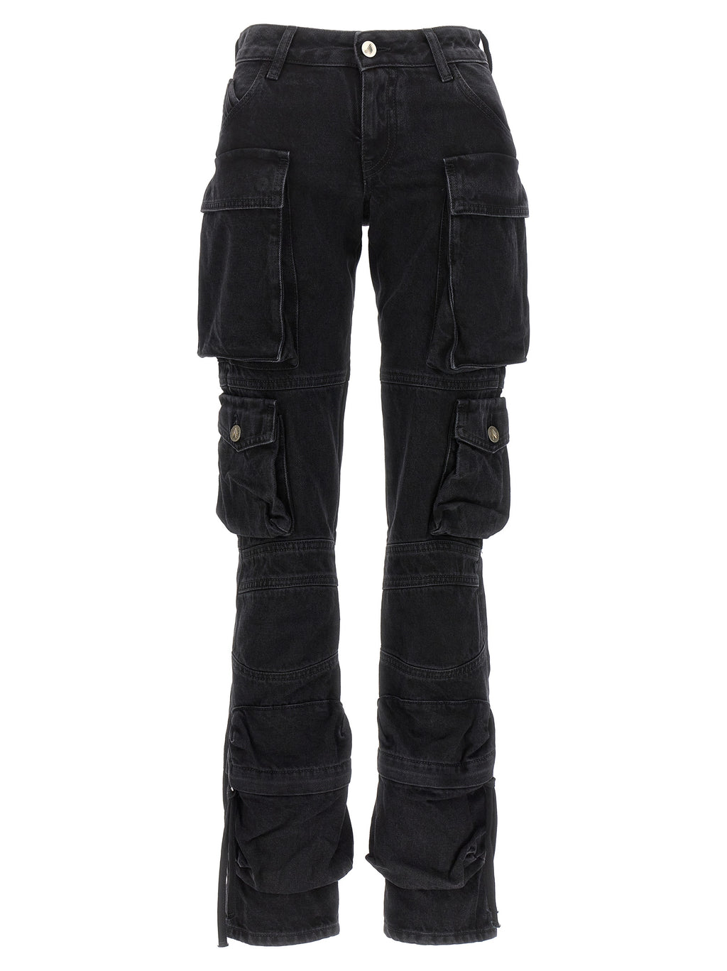 Black Cotton Cargo Pants