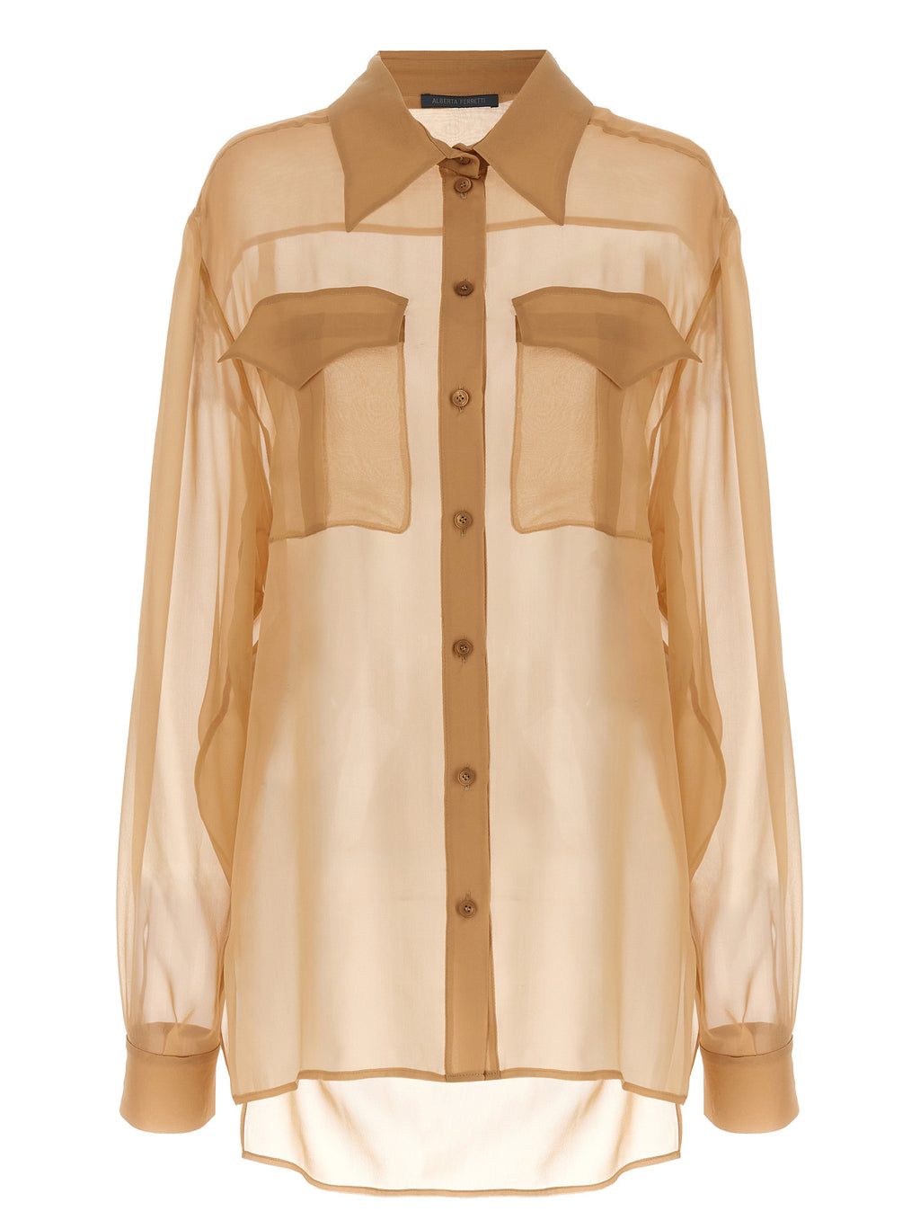 Beige Silk Blouse
