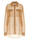 Beige Silk Blouse