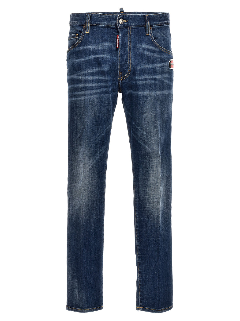 Blue Cotton Relaxed Fit Jeans