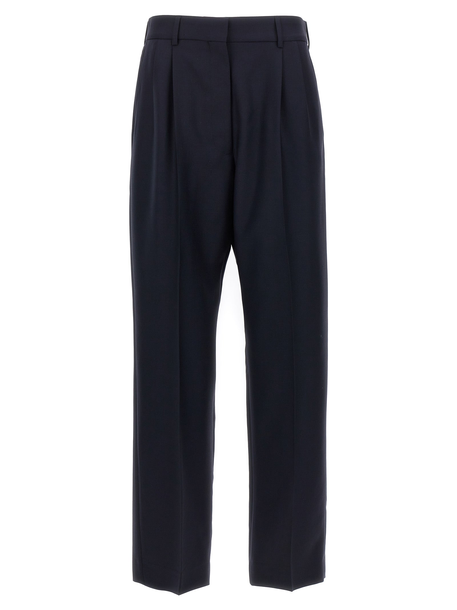 Blue Virgin Wool Pants