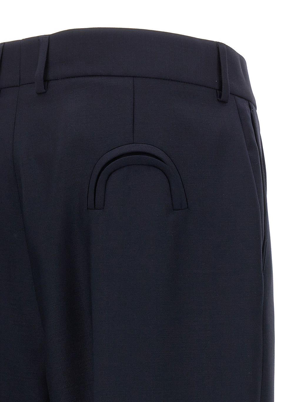 Blue Virgin Wool Pants