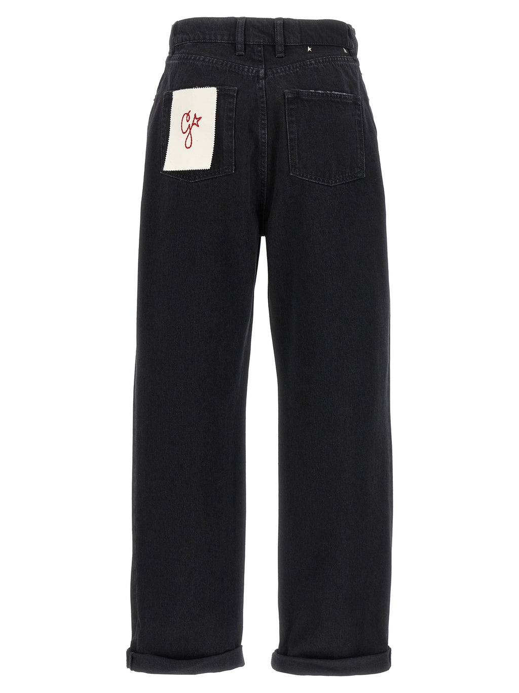 Black Cotton Relaxed Fit Jeans