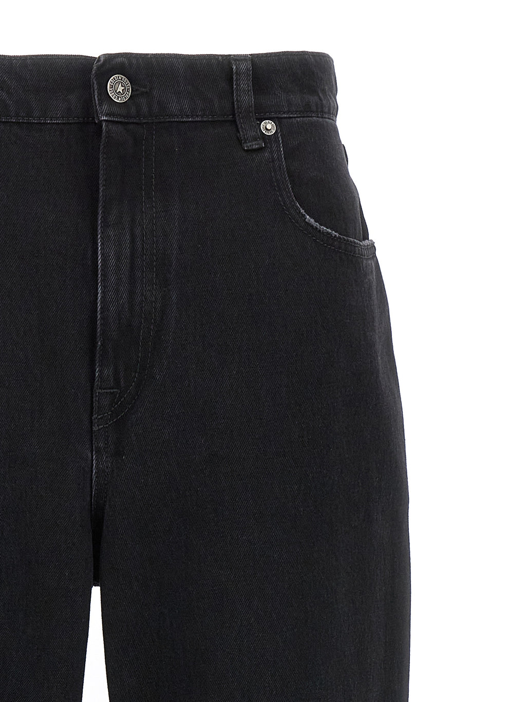 Black Cotton Relaxed Fit Jeans