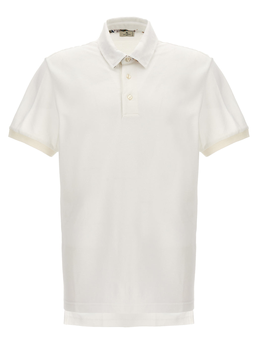 White Cotton Polo Shirt