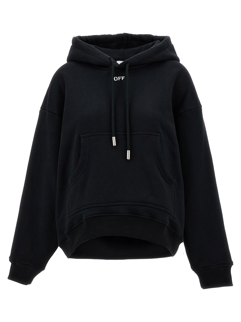 Black Cotton Hoodie