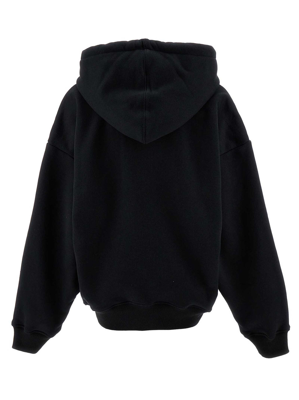 Black Cotton Hoodie