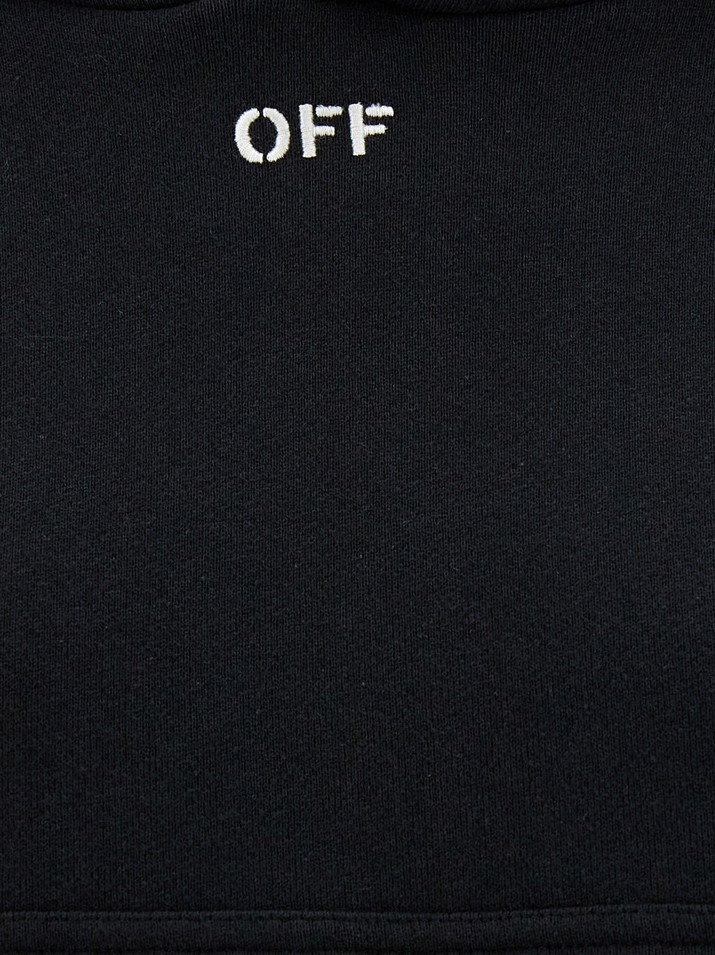 Black Cotton Hoodie
