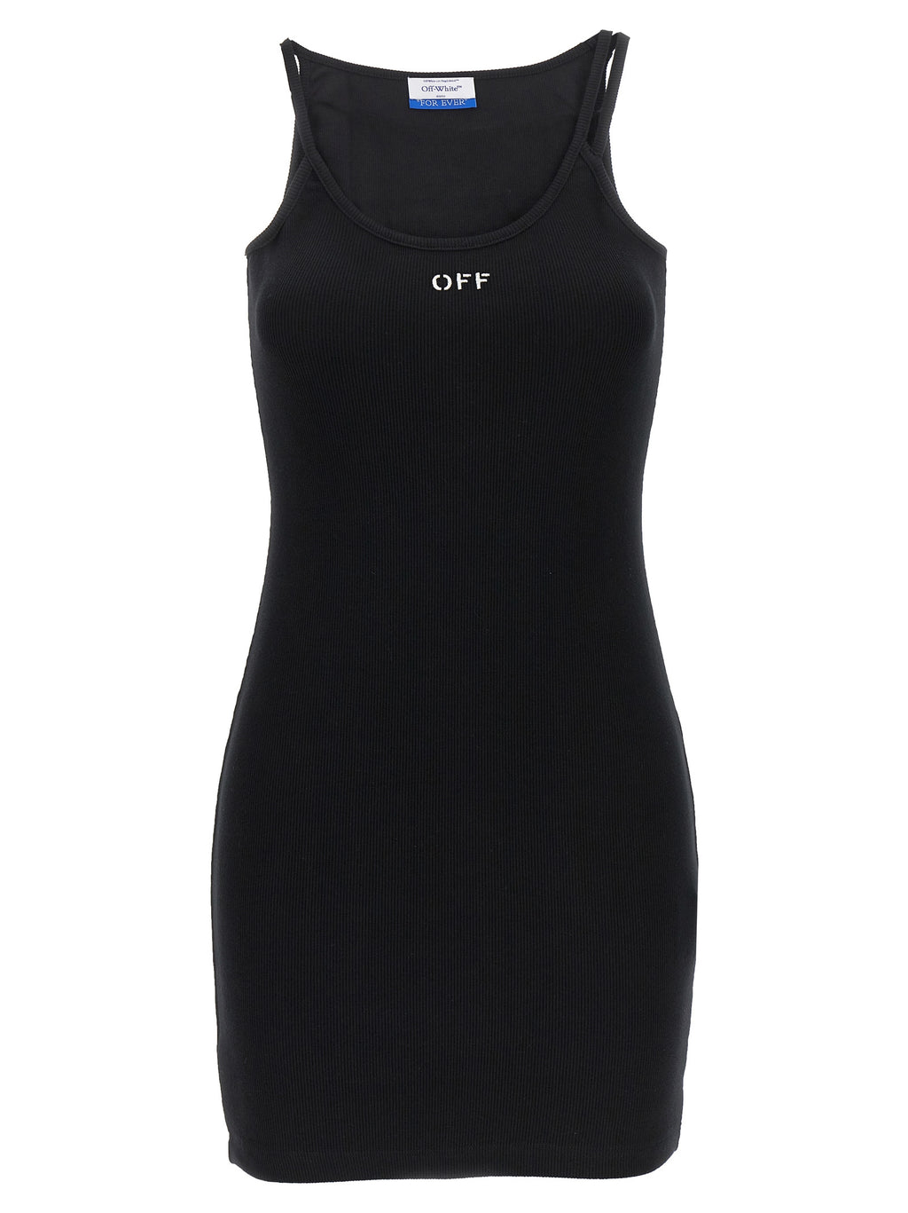 Black Cotton Short Dress