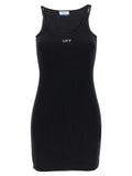 Black Cotton Short Dress