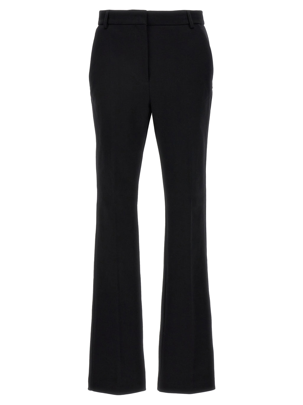 Black Cotton Casual Pants