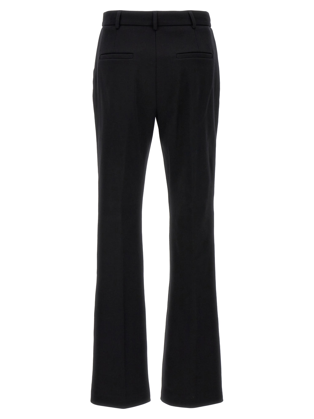 Black Cotton Casual Pants