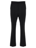 Black Virgin Wool Cropped Pants