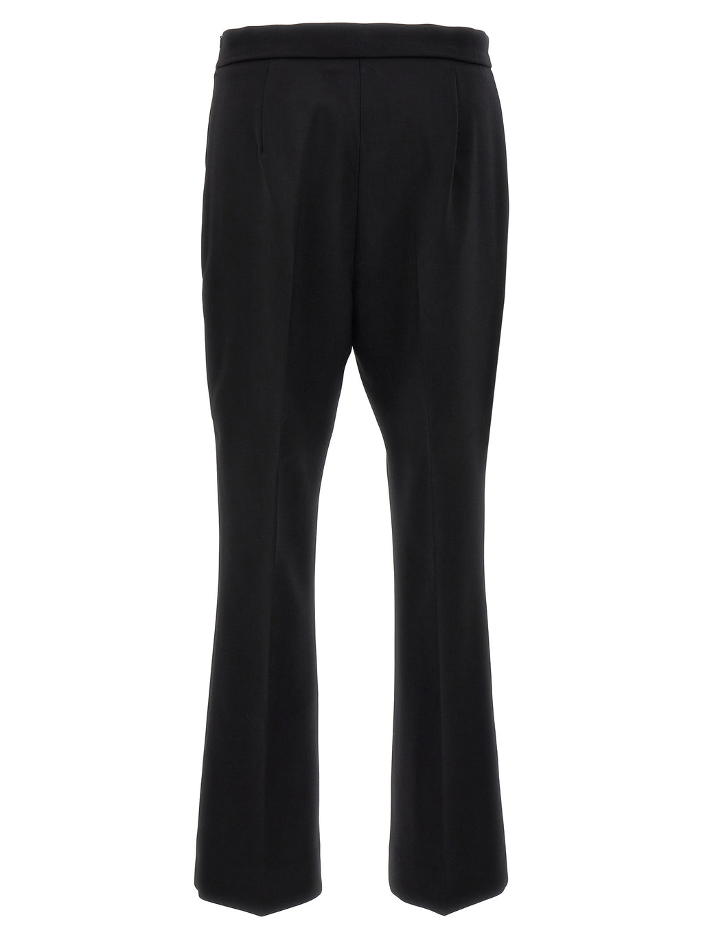 Black Virgin Wool Cropped Pants