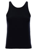 Blue Virgin Wool Tank Tops